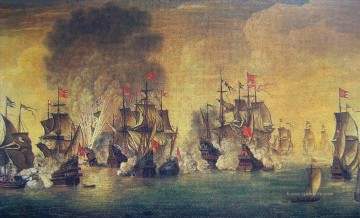  Seeschlacht Malerei - Kriegsschiff Seeschlacht 2